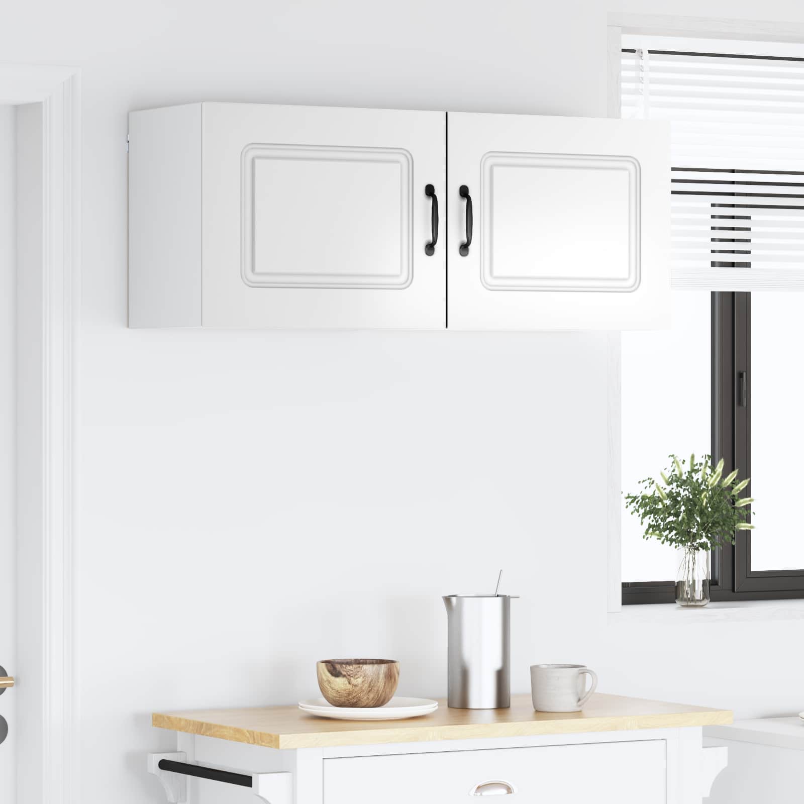 Herdumbauschränke 2 Stk. Kalmar Weiß Holzwerkstoff