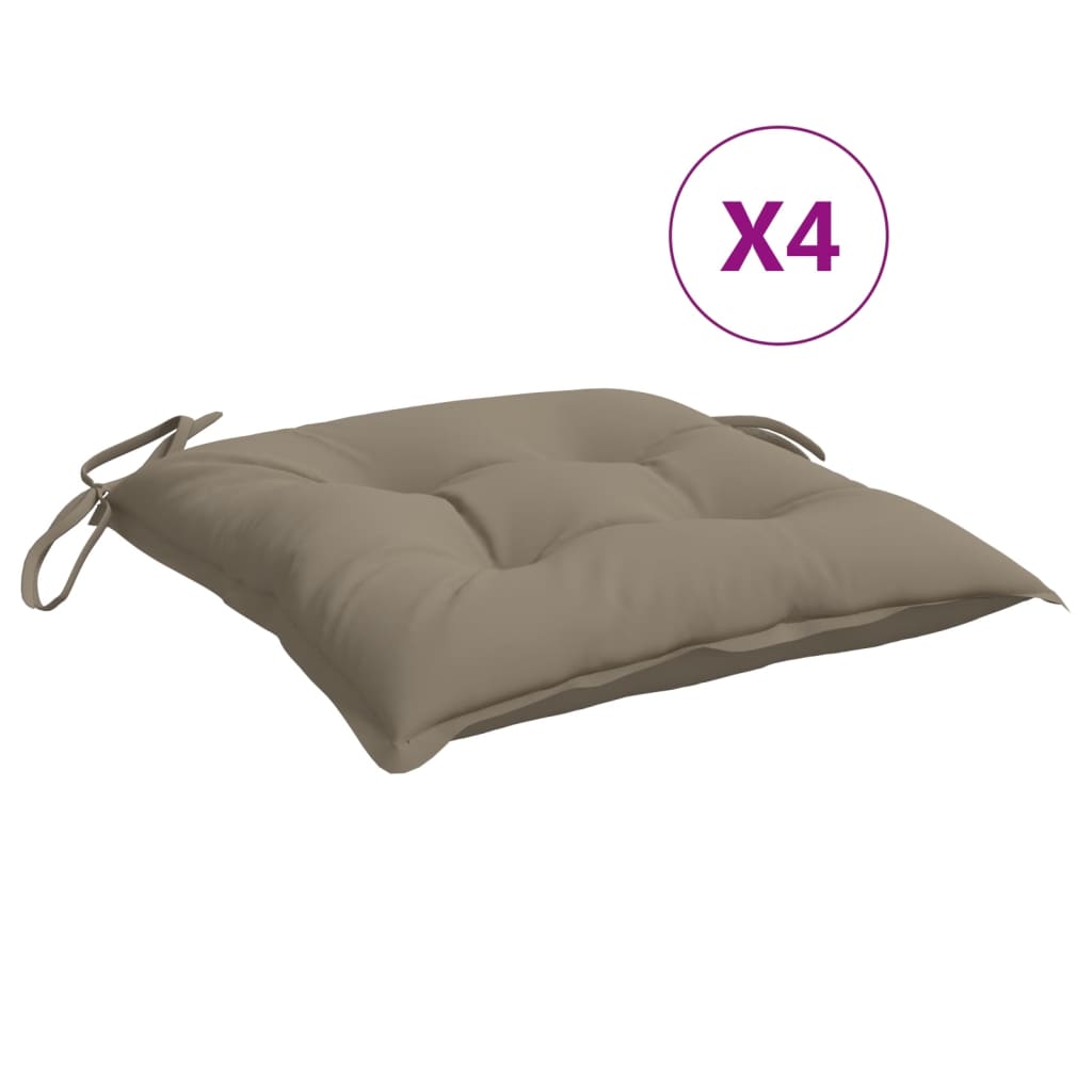 Stuhlkissen 4 Stk. Hellblau 40x40x7 cm Oxford-Gewebe