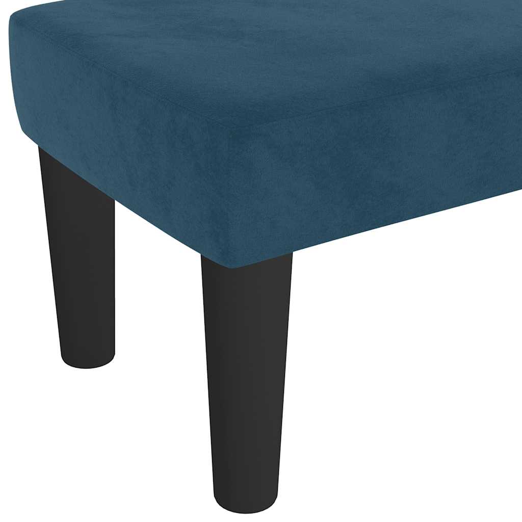 Sitzbank Hellgrau 70x30x30 cm Samt