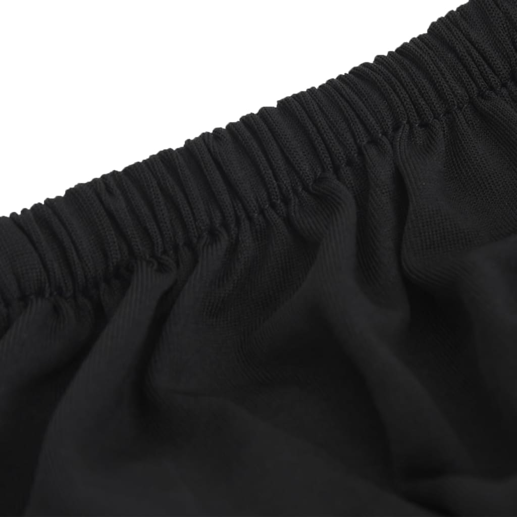 Stretch-Sofahusse Schwarz Polyester-Jersey