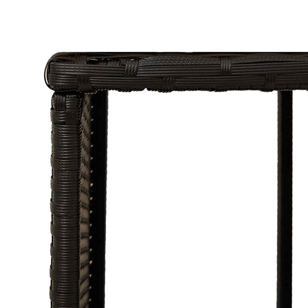 Outdoor-Regale für Whirlpool 2 Stk. Grau Poly Rattan