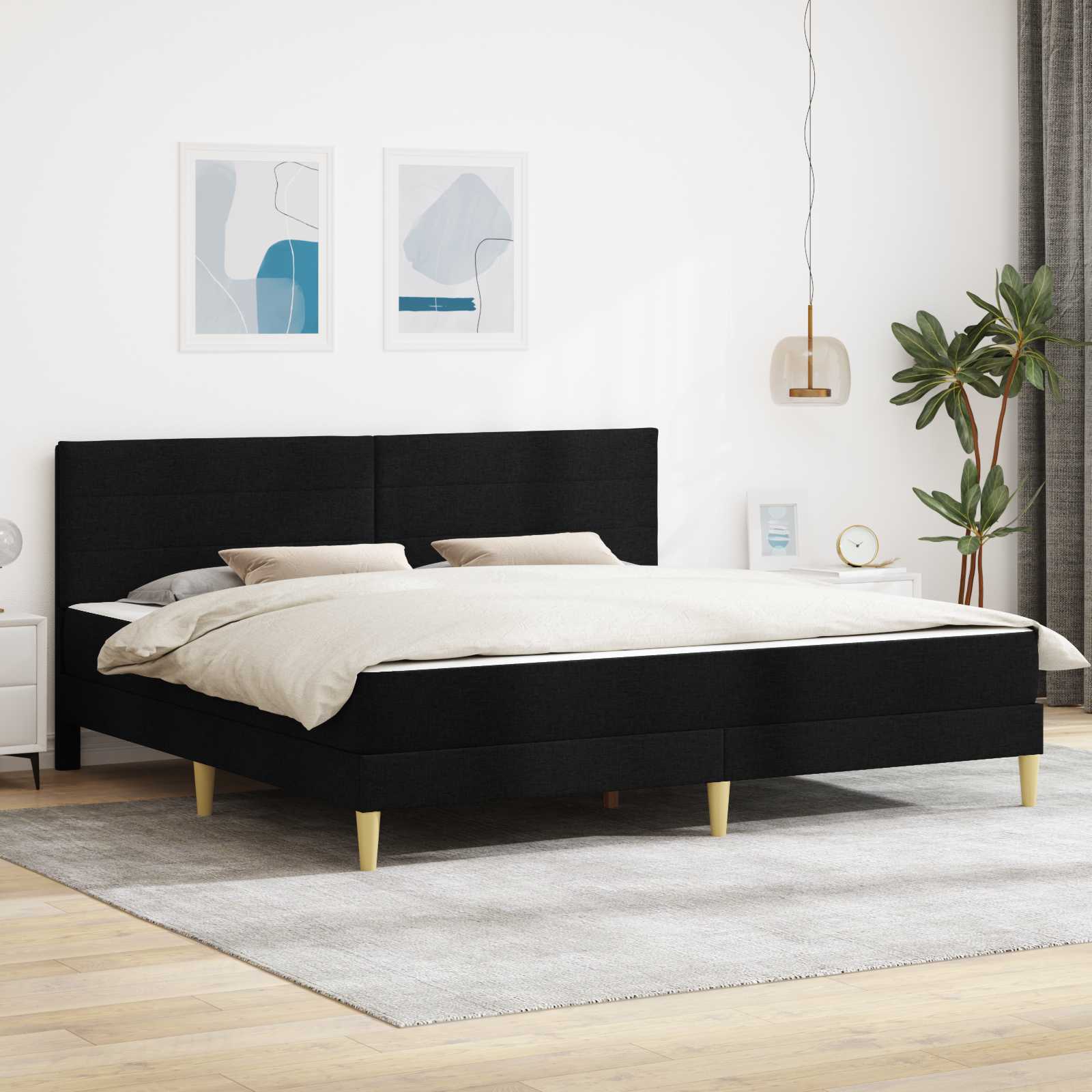 Bettrahmen Hellgrau 80 x 200 cm Polyester