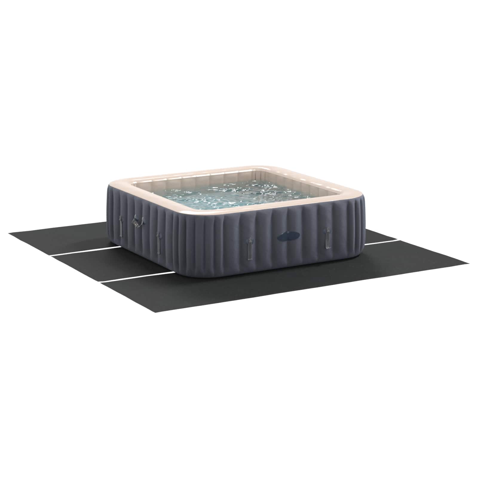Bodenfolie für Pools 1 274 x 274 x 0,1 cm Quadratisch Hellgrau