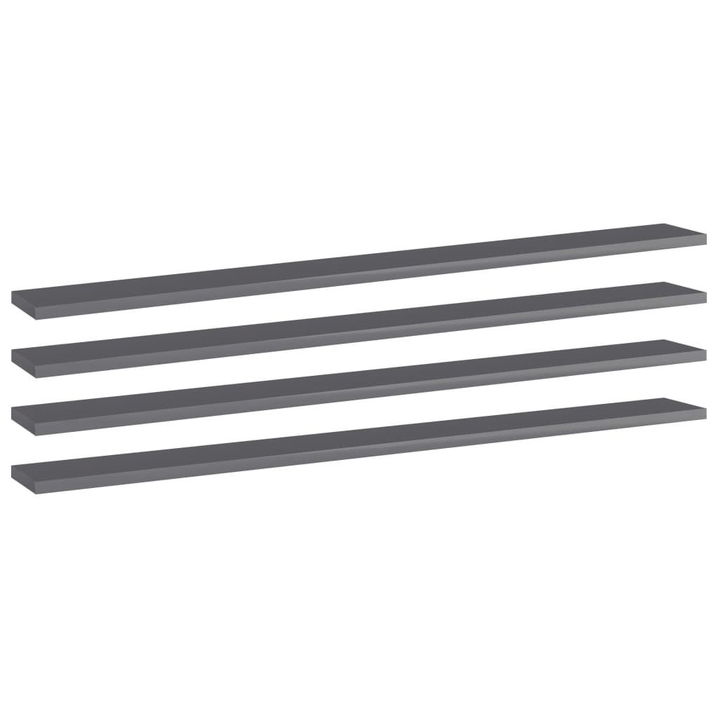 Bücherregal-Bretter 4 Stk. Weiß 40x10x1,5 cm Holzwerkstoff