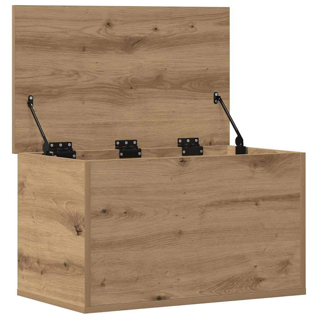 Aufbewahrungstruhe Weiß 84x42x46 cm Holzwerkstoff