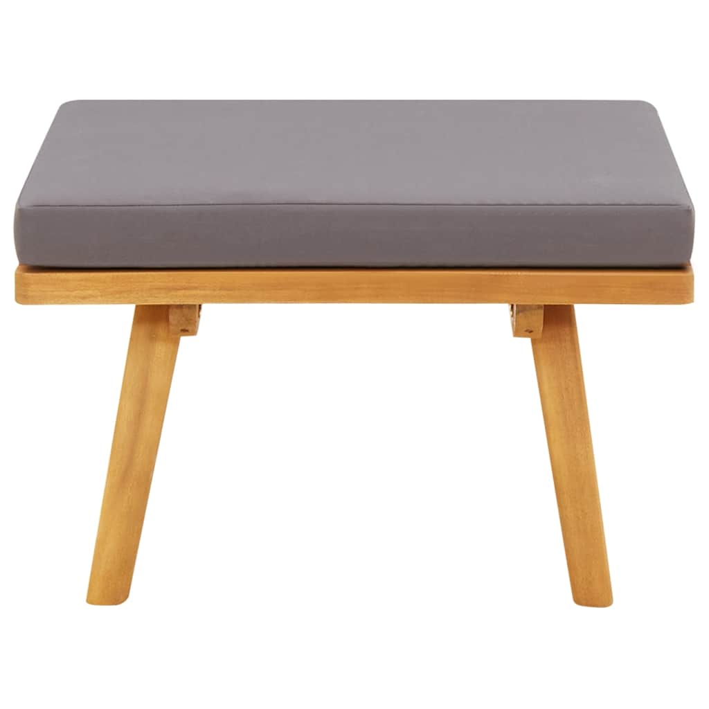 2-Sitzer-Gartensofa mit Kissen Massivholz Akazie