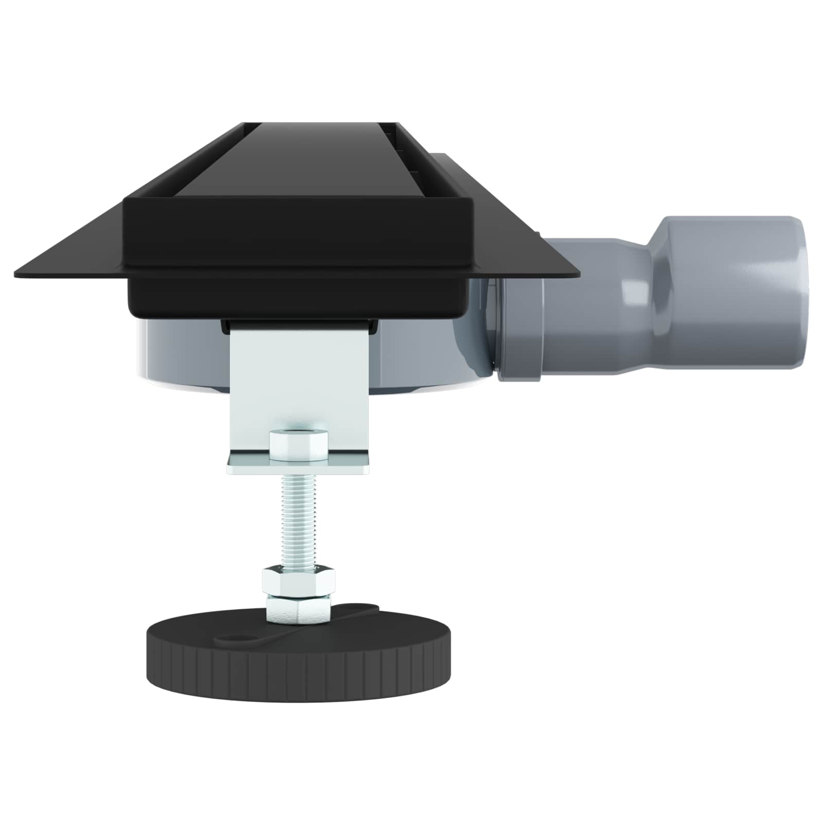 Duschablauf 2-in-1 mit 360° Siphon Silber 54 x 11 x 9,5 cm