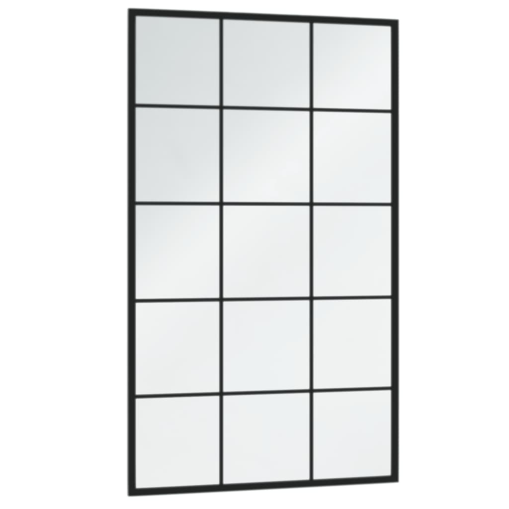 Wandspiegel Schwarz 60x40 cm Metall