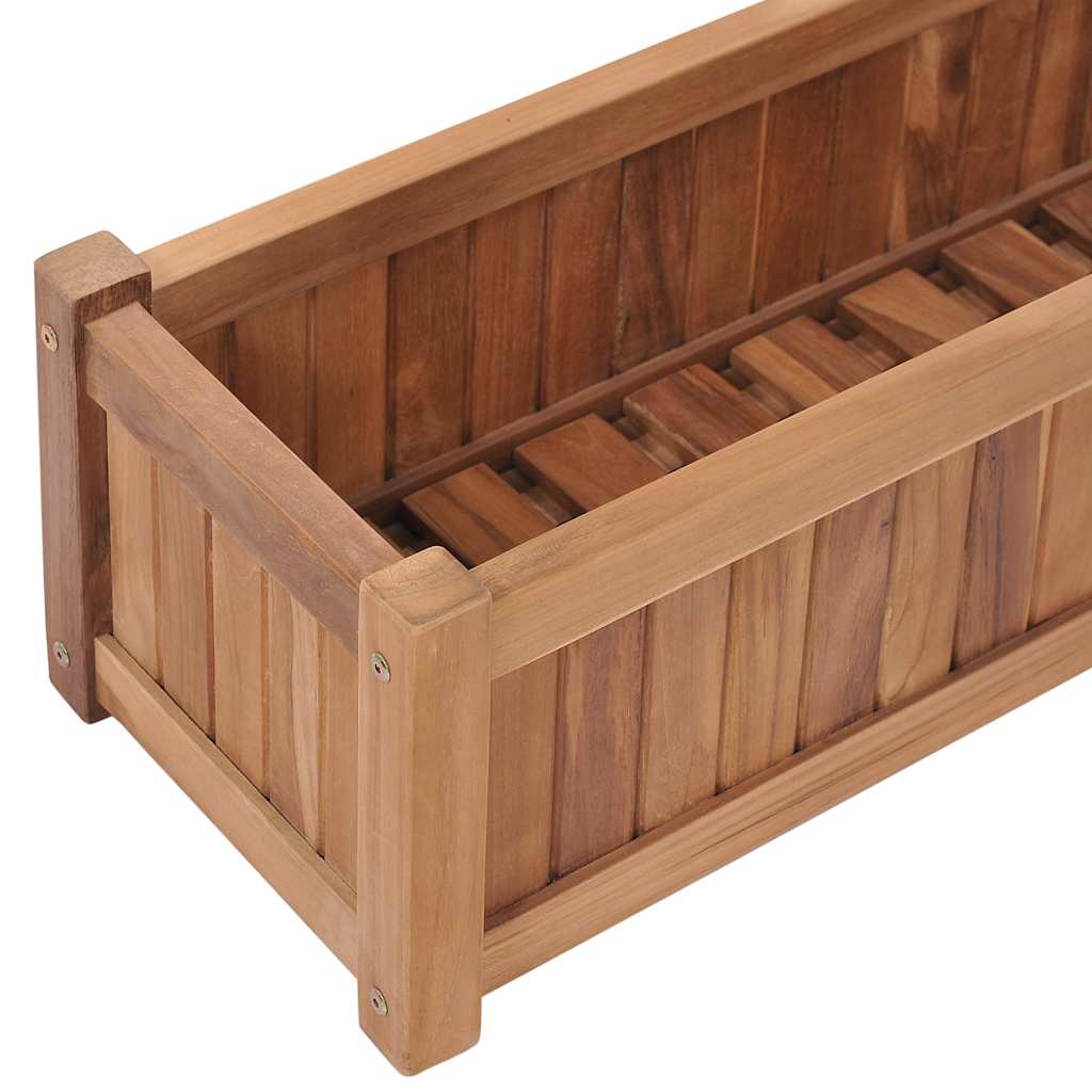 Hochbeet 150x30x25 cm Massivholz Teak