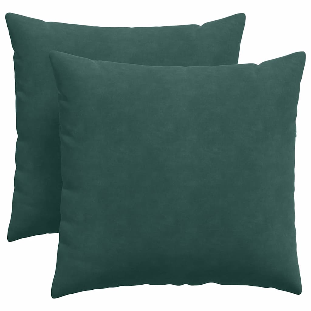 Sofakissen 2 Stück Blau 50 x 30 cm Cordstoff