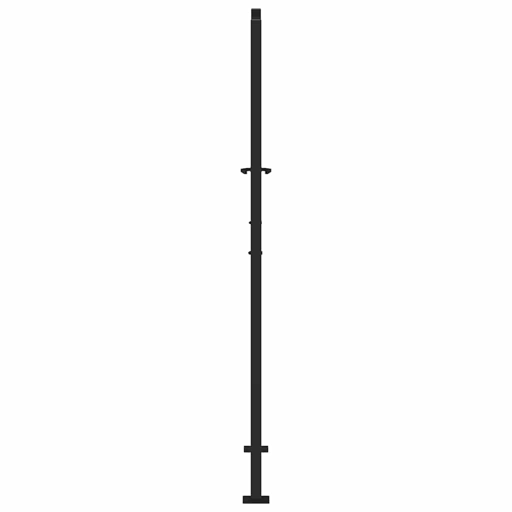 Gartentor Schwarz 100x100 cm Stahl Lichtdesign