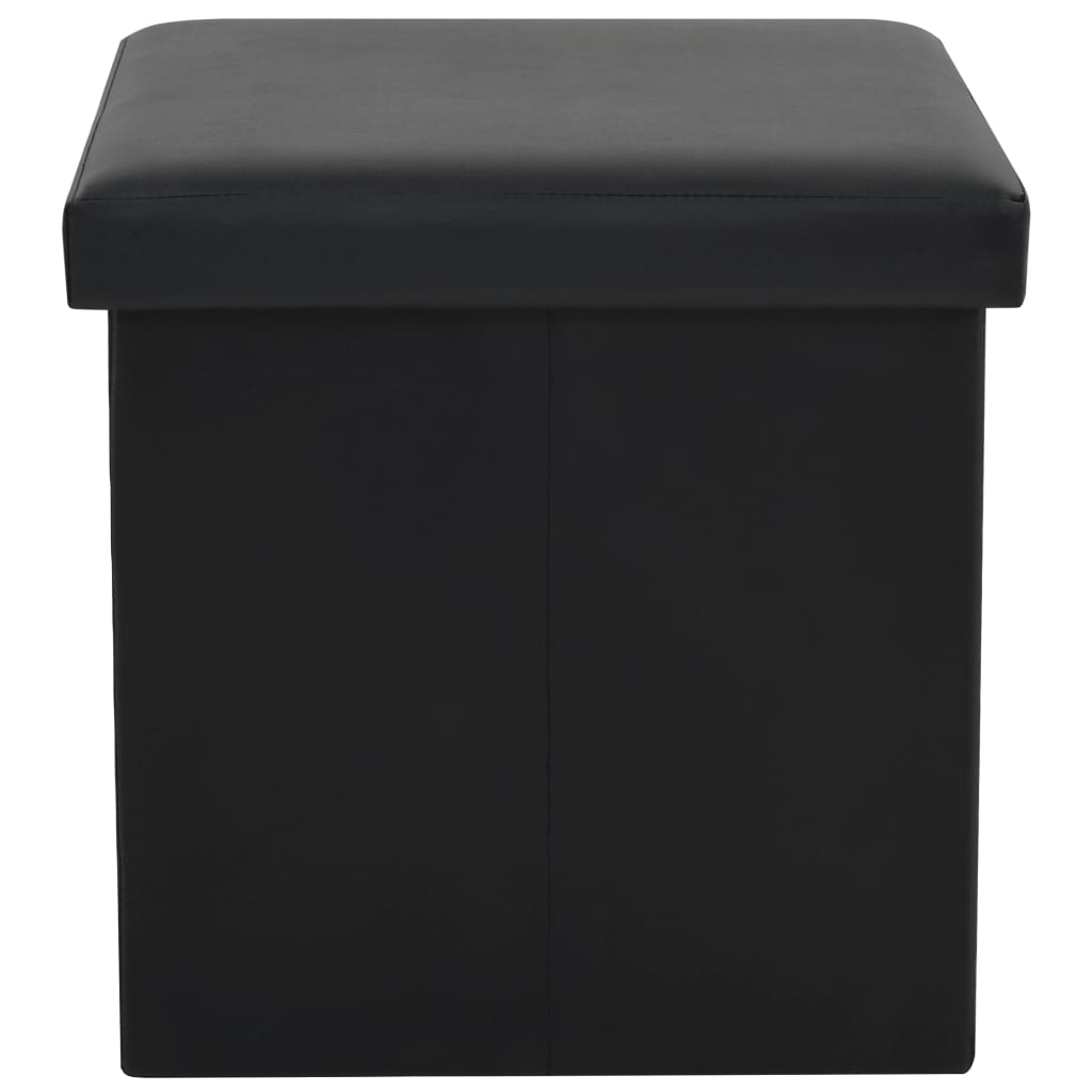 Hocker mit Stauraum Braun PVC