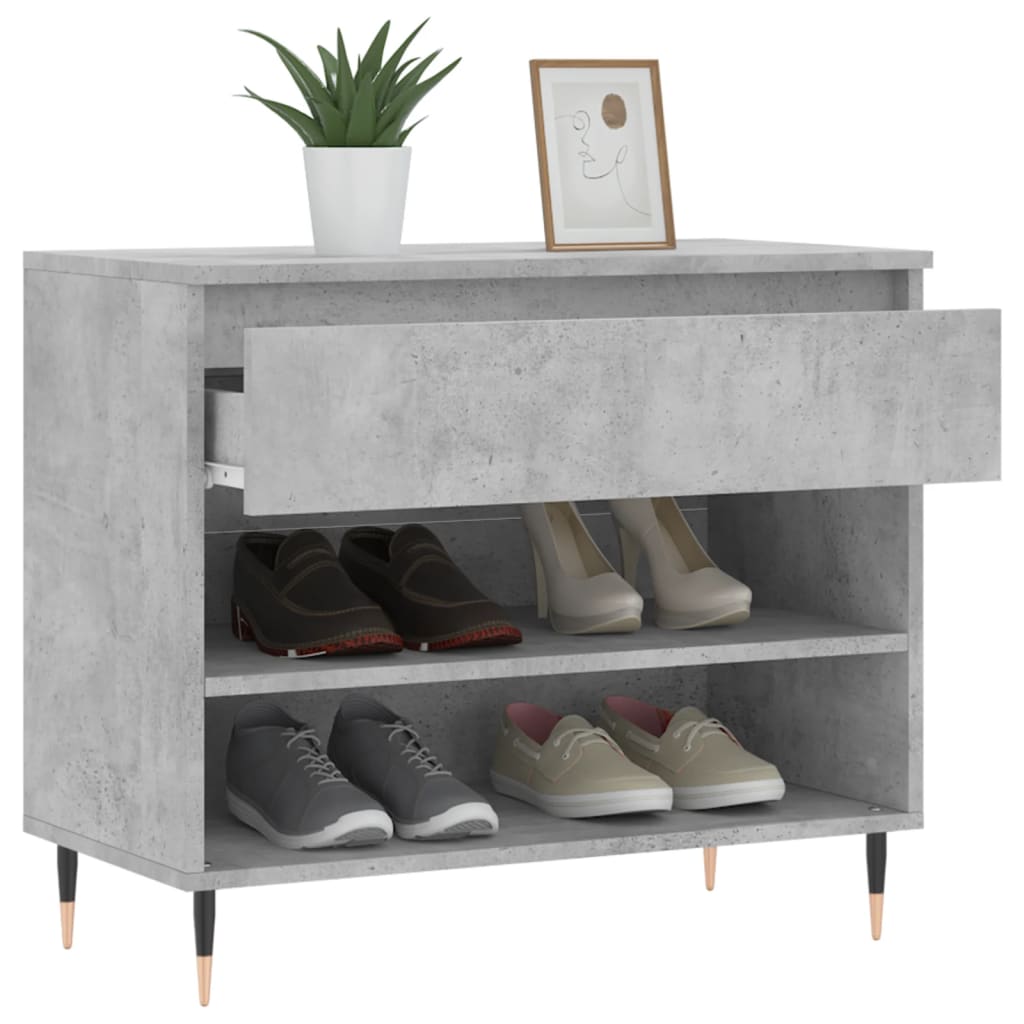 Schuhregal Weiß 70x36x60 cm Holzwerkstoff