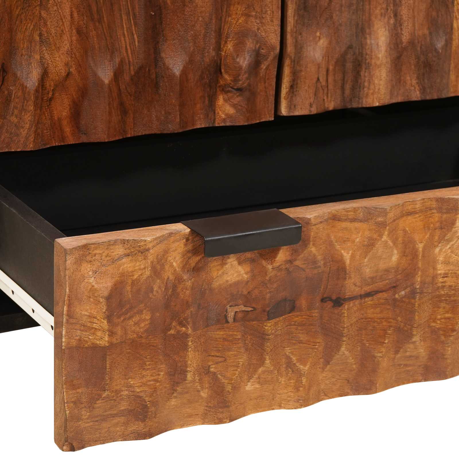 Highboard mit Tür Weiße gewaschene Oberfläche 60 x 33 x 100 cm