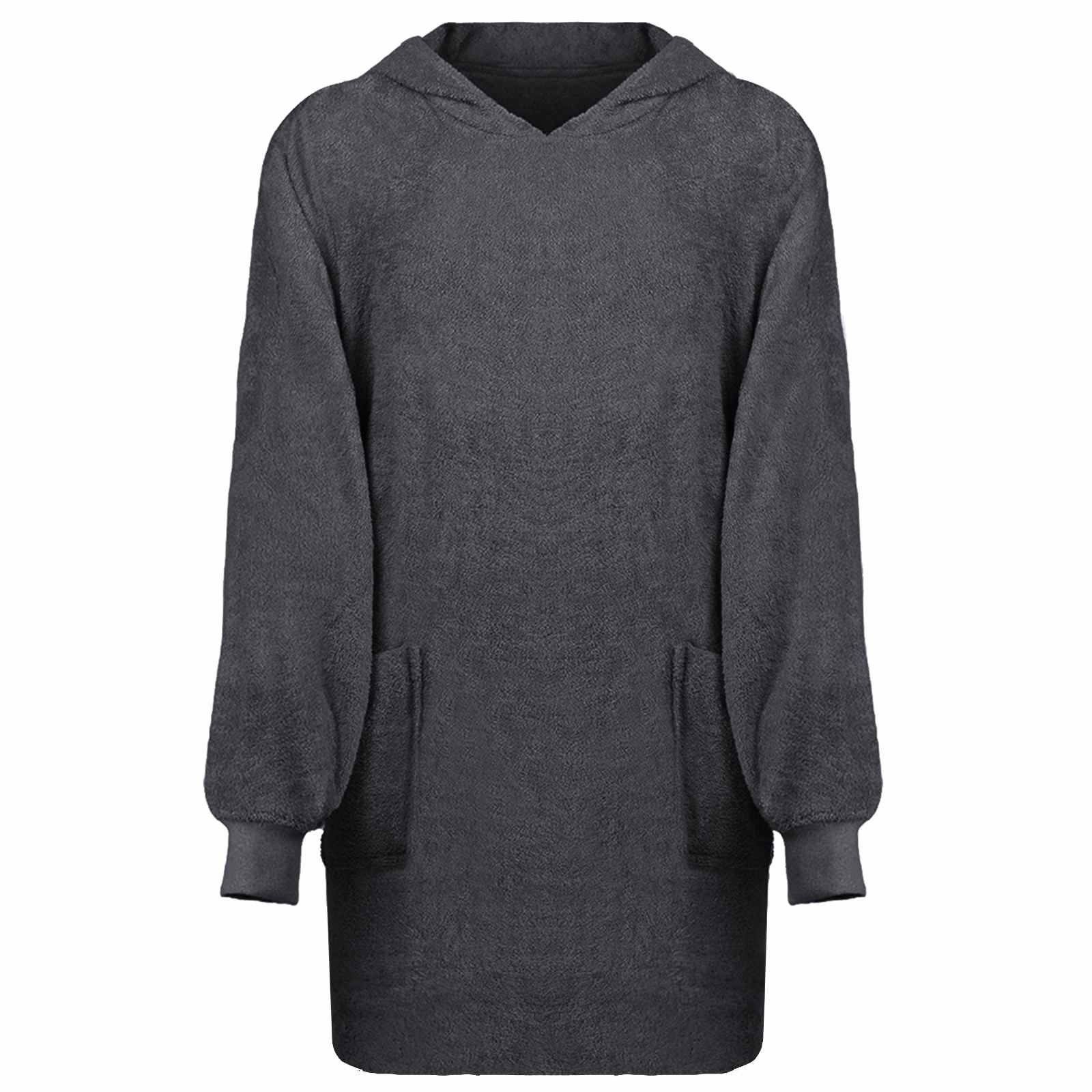 Decken-Hoodie KINN Creme L Baumwolle