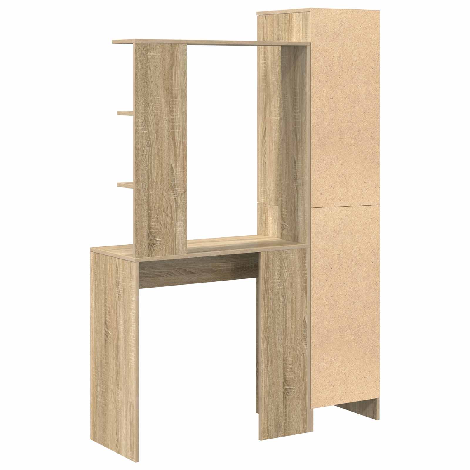 Schreibtisch 2 pcs Schwarz Eichen-Optik