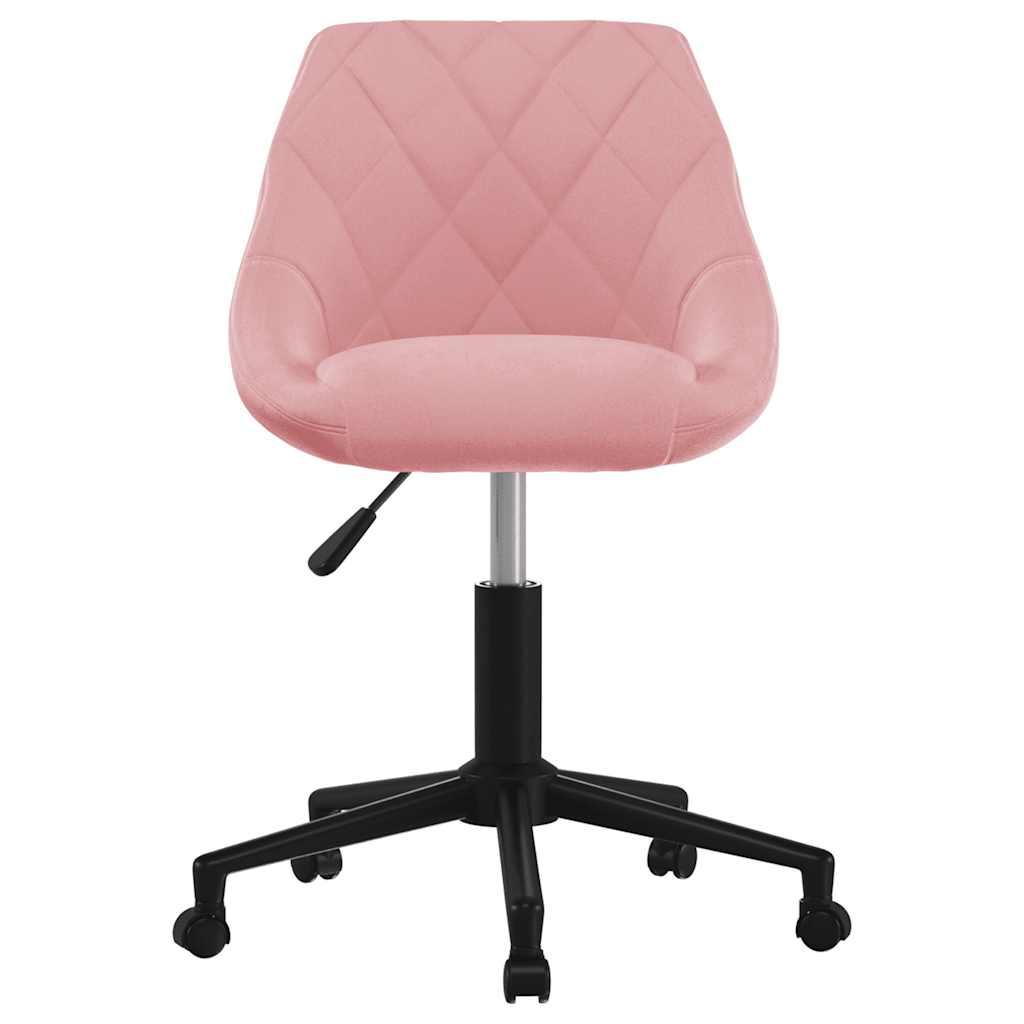 Bürostuhl Drehbar Creme Samt