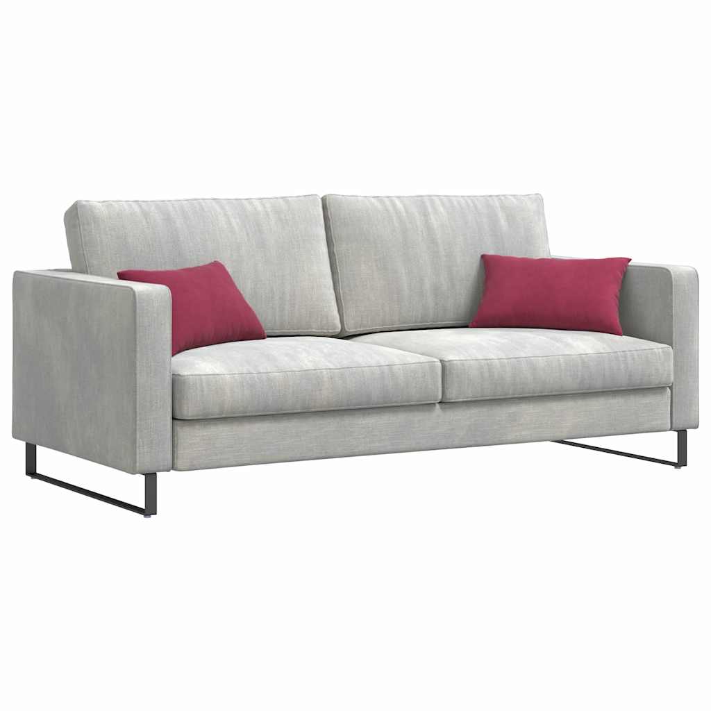 Sofakissen 2 Stück Blau 50 x 30 cm Cordstoff