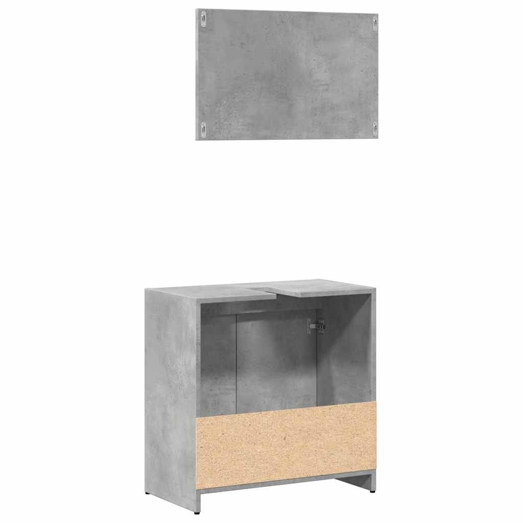 Badmöbel-Set Weiß Holzwerkstoff