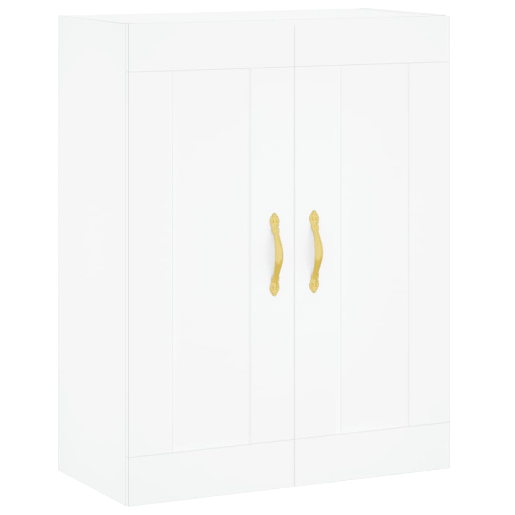 Highboard Betongrau 69,5x34x180 cm Holzwerkstoff