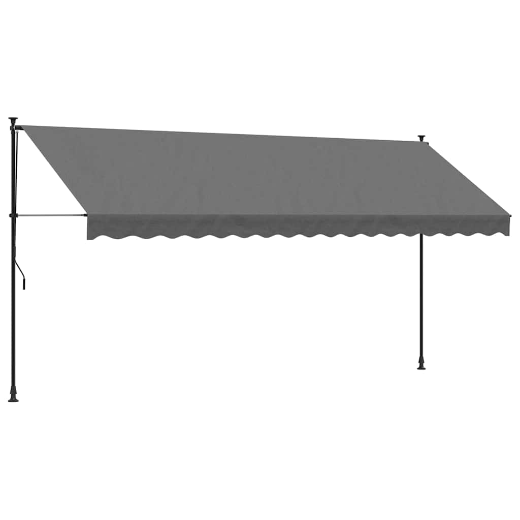 Einziehbare Markise Handbetrieben 150 cm Anthrazit