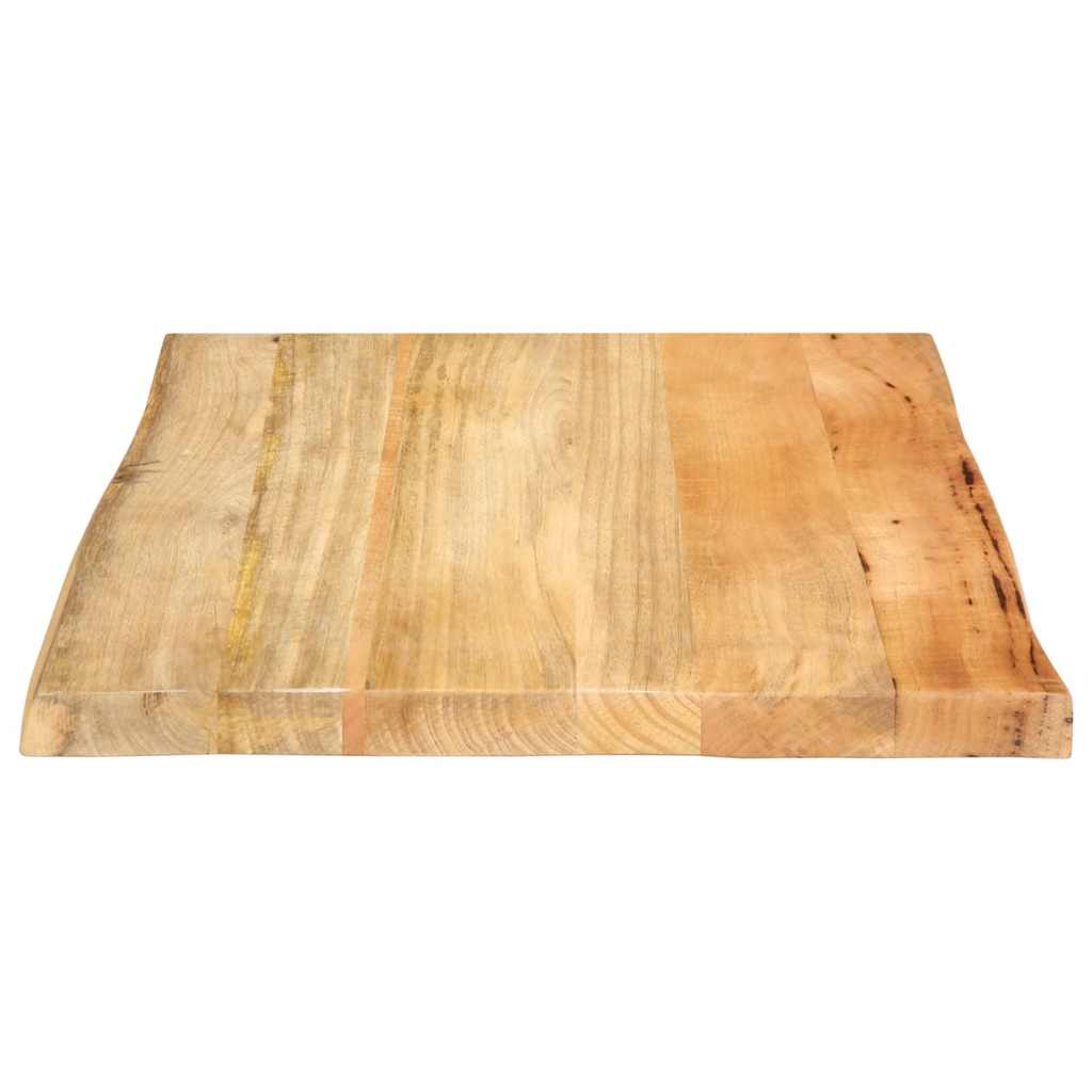 Tischplatte 40x40x2,5 cm Rechteckig Massivholz Akazie Baumkante