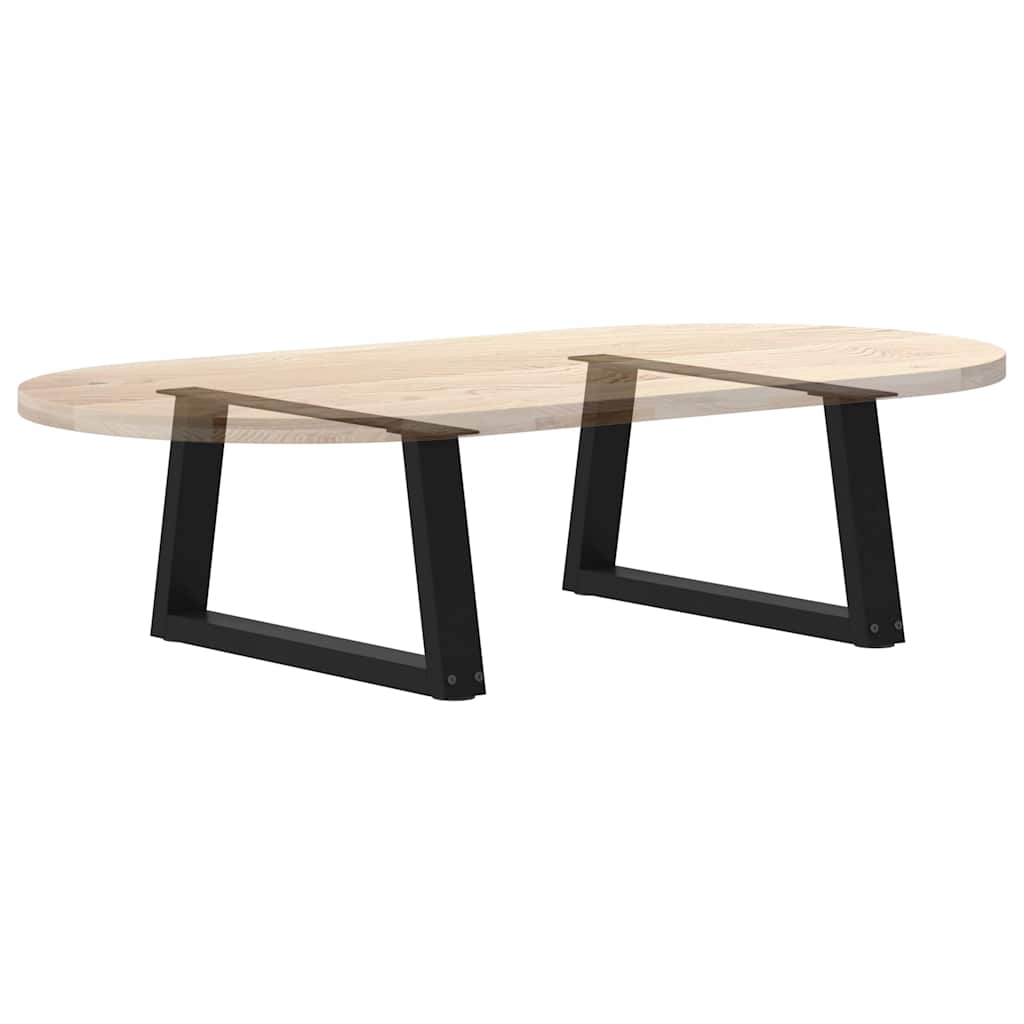 Couchtischbeine V-Form 2 Stück Schwarz 30x(30-31,3) cm Stahl