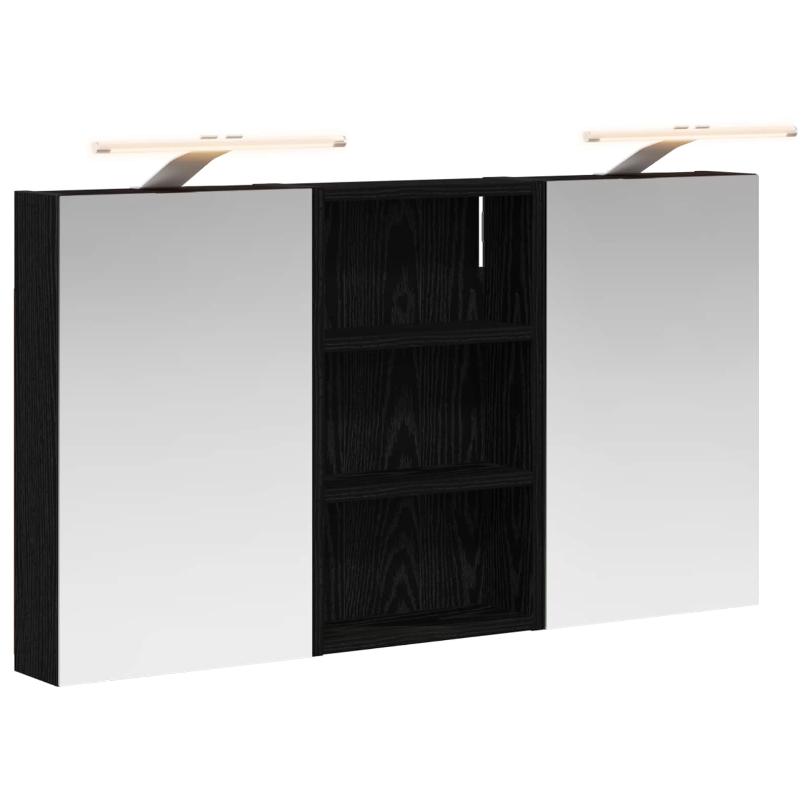 Badezimmerschrank-Set 3 pcs 80 x 10,5 x 50 cm Holzwerkstoff