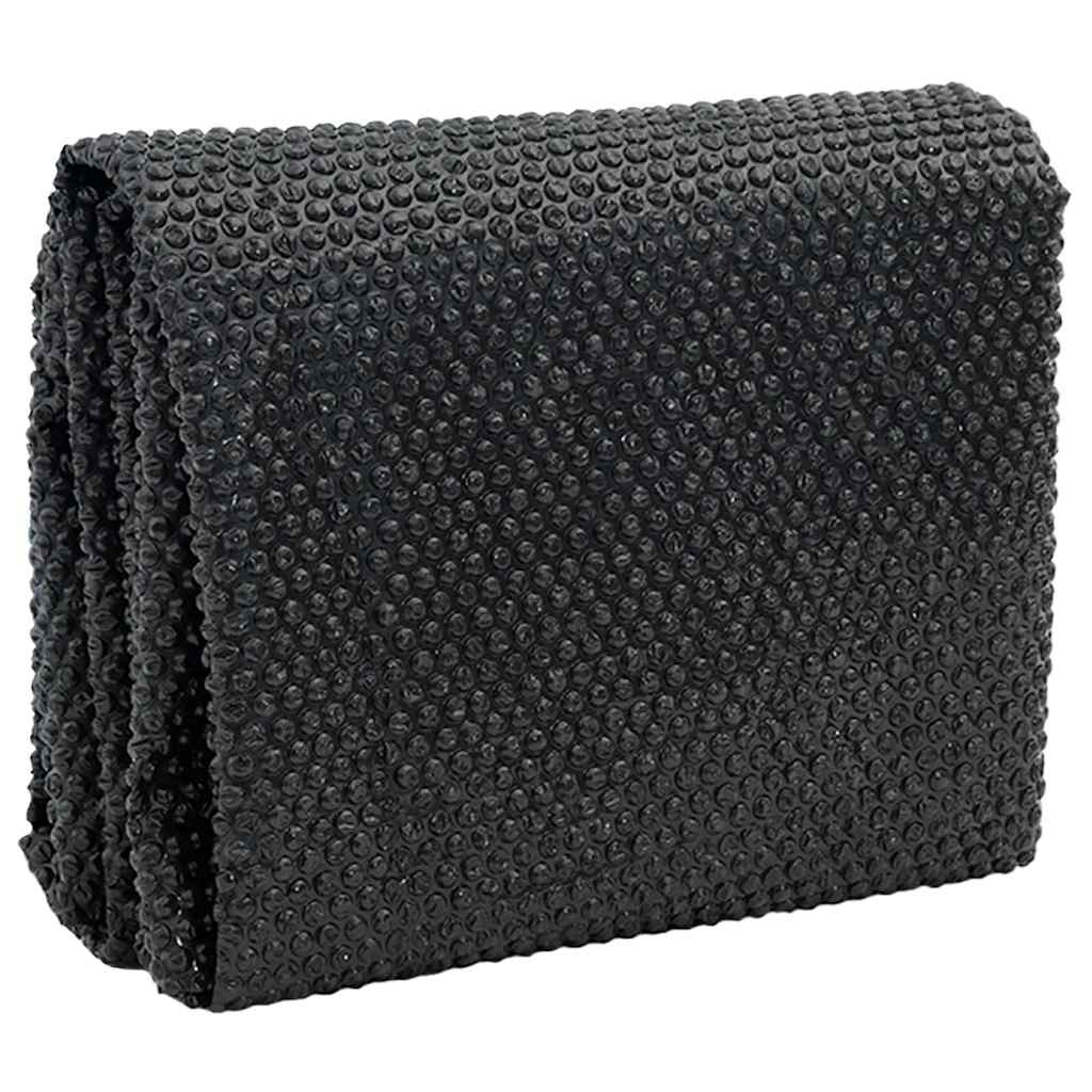 Solar Poolabdeckung 1000 x 500 cm 110 μm Quadratisch PE Schwarz