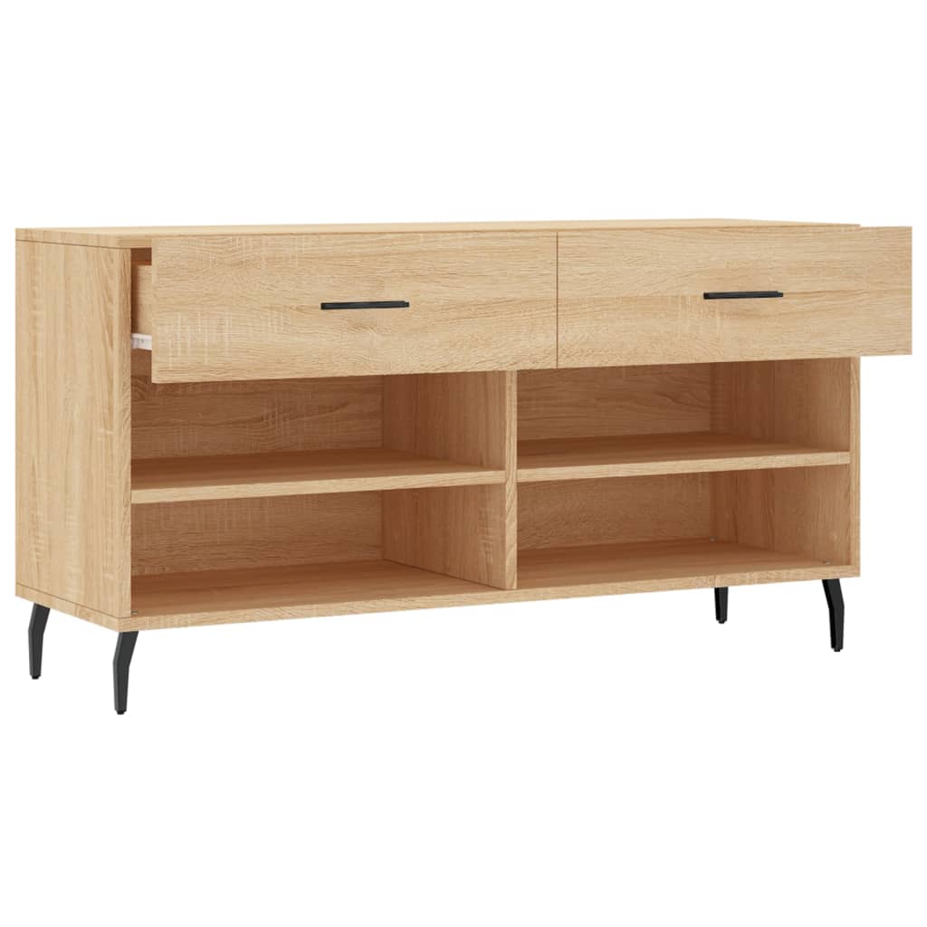 Schuhbank Weiß 102x35x55 cm Holzwerkstoff