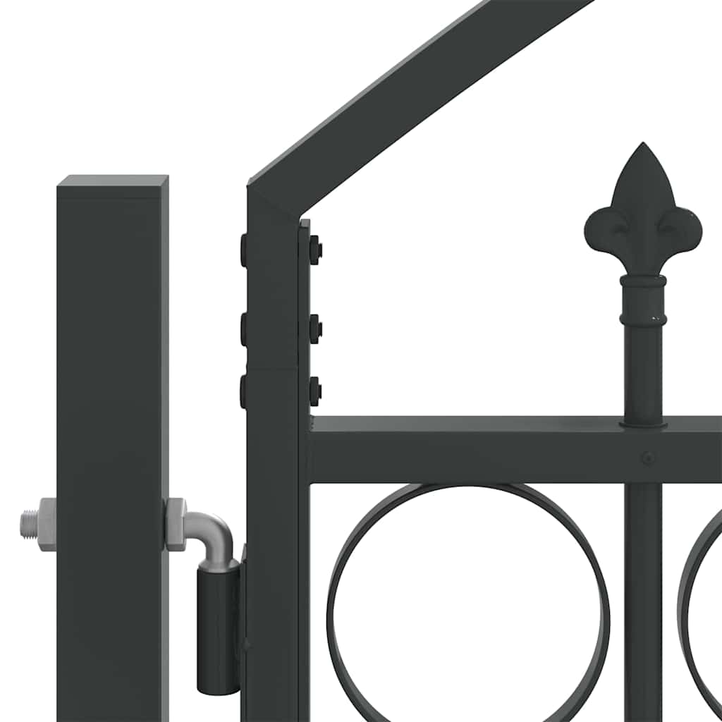 Zauntor ASSEN Doppeltür mit Bogenabschluss Stahl 300 x 125 cm