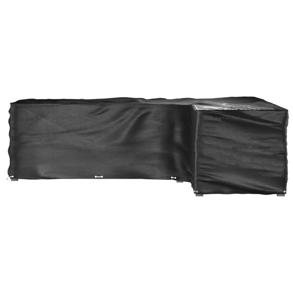 Gartenmöbel-Abdeckungen 2 Stk. L-Form 12 Ösen 250x250x90 cm