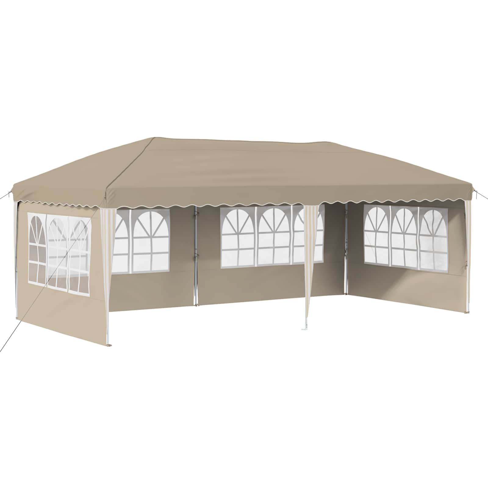 Pop-up Partyzelt 575 x 290 x 245 cm Creme