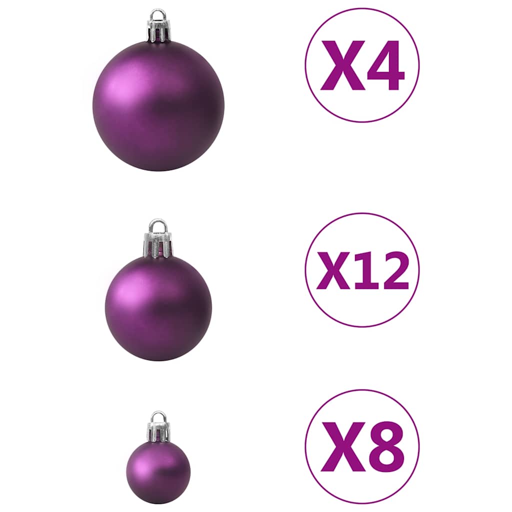 100-tlg. Weihnachtskugel-Set Weiß