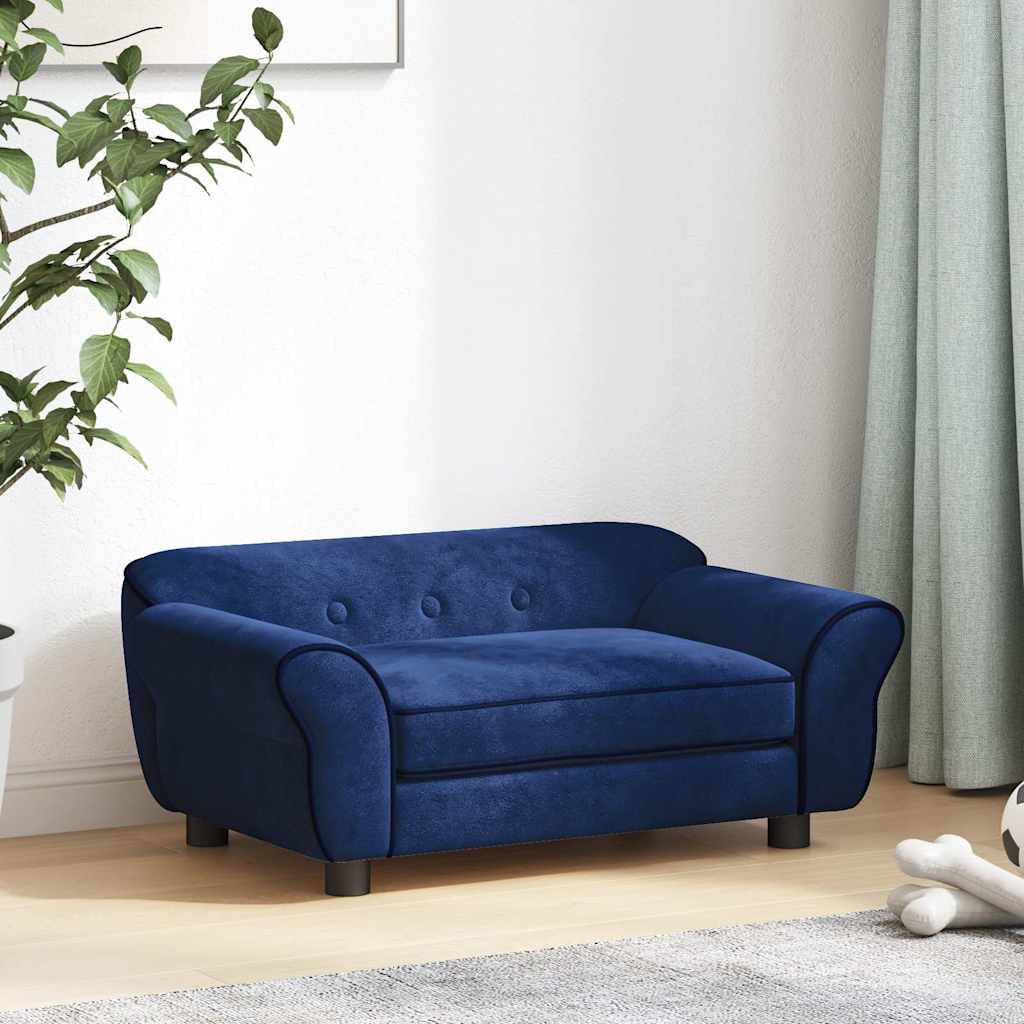 Hundesofa Dunkelgrau 72x45x30 cm Plüsch