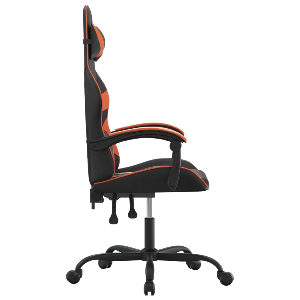 Gaming-Stuhl Drehbar Schwarz und Rot Kunstleder