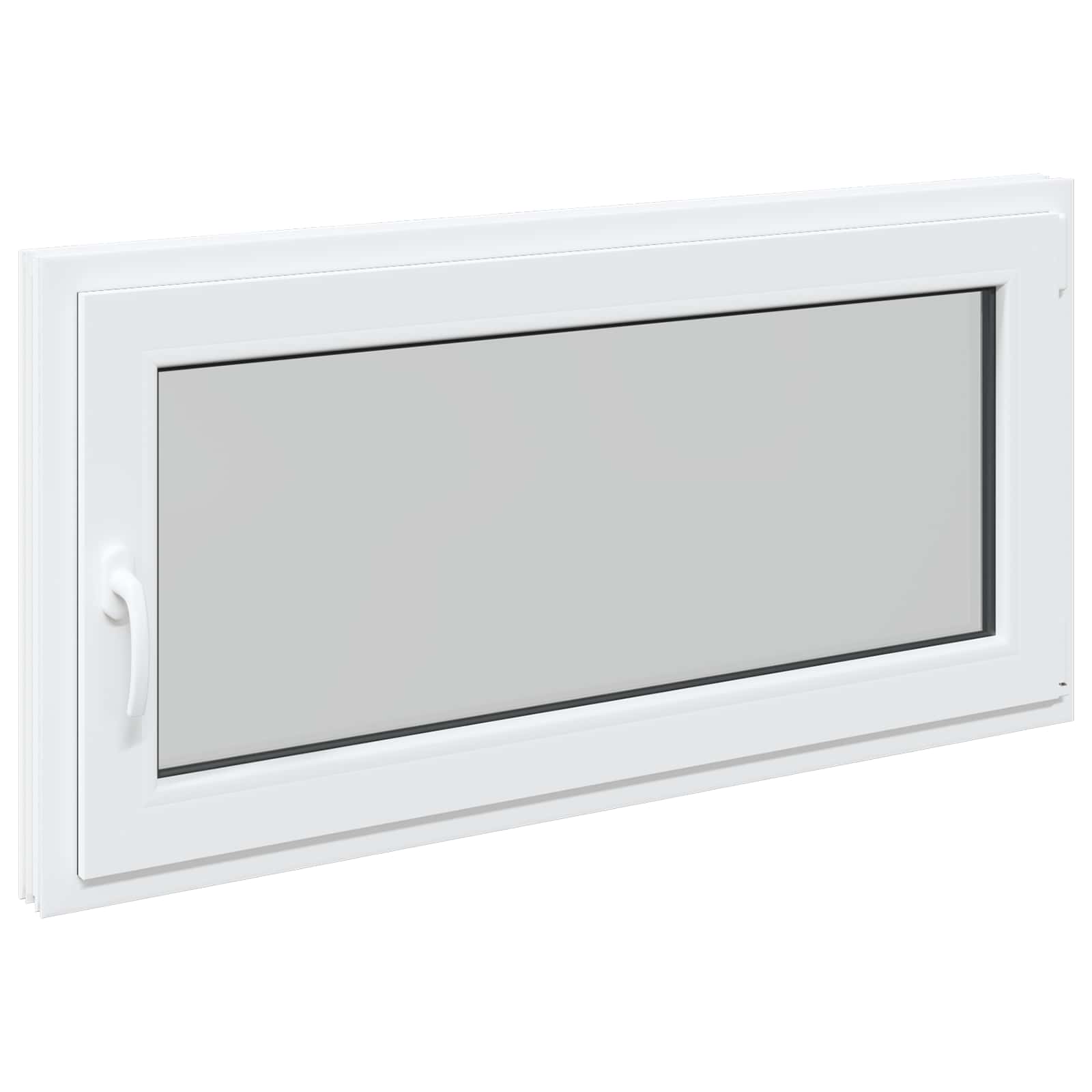 Kellerfenster RISOR 50 x 50 cm PVC und Glas Weiß