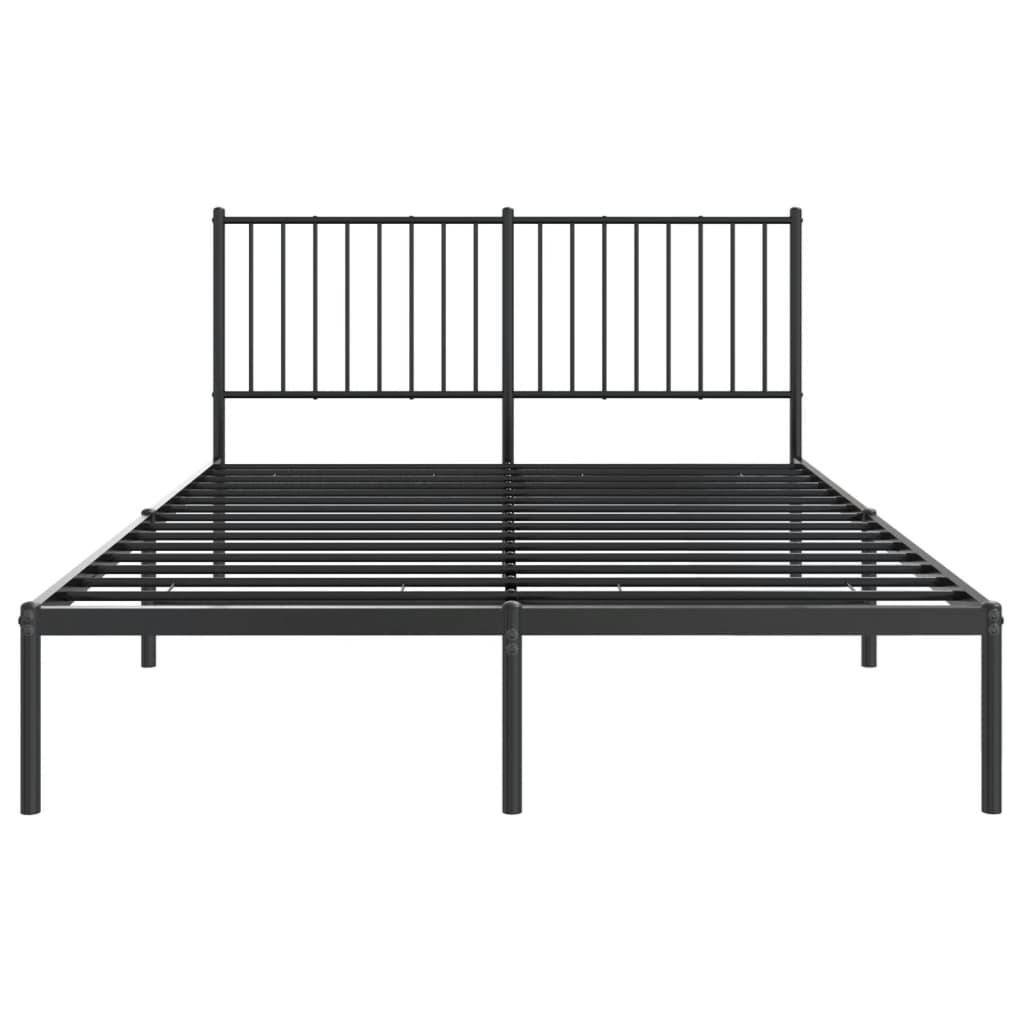 Bettgestell Metall Schwarz 75x190 cm