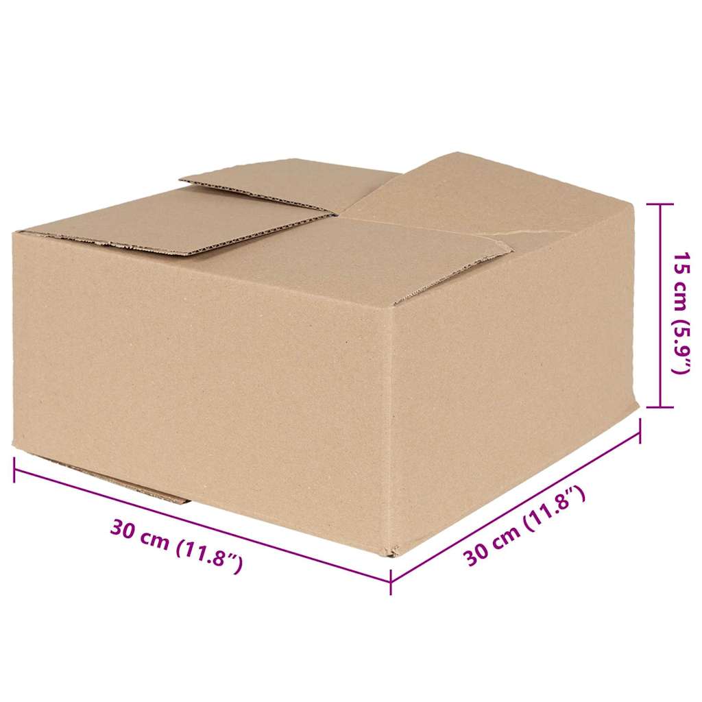 Faltbox mit Speicher 50 pcs Natur 15 x 15 x 8 cm Karton