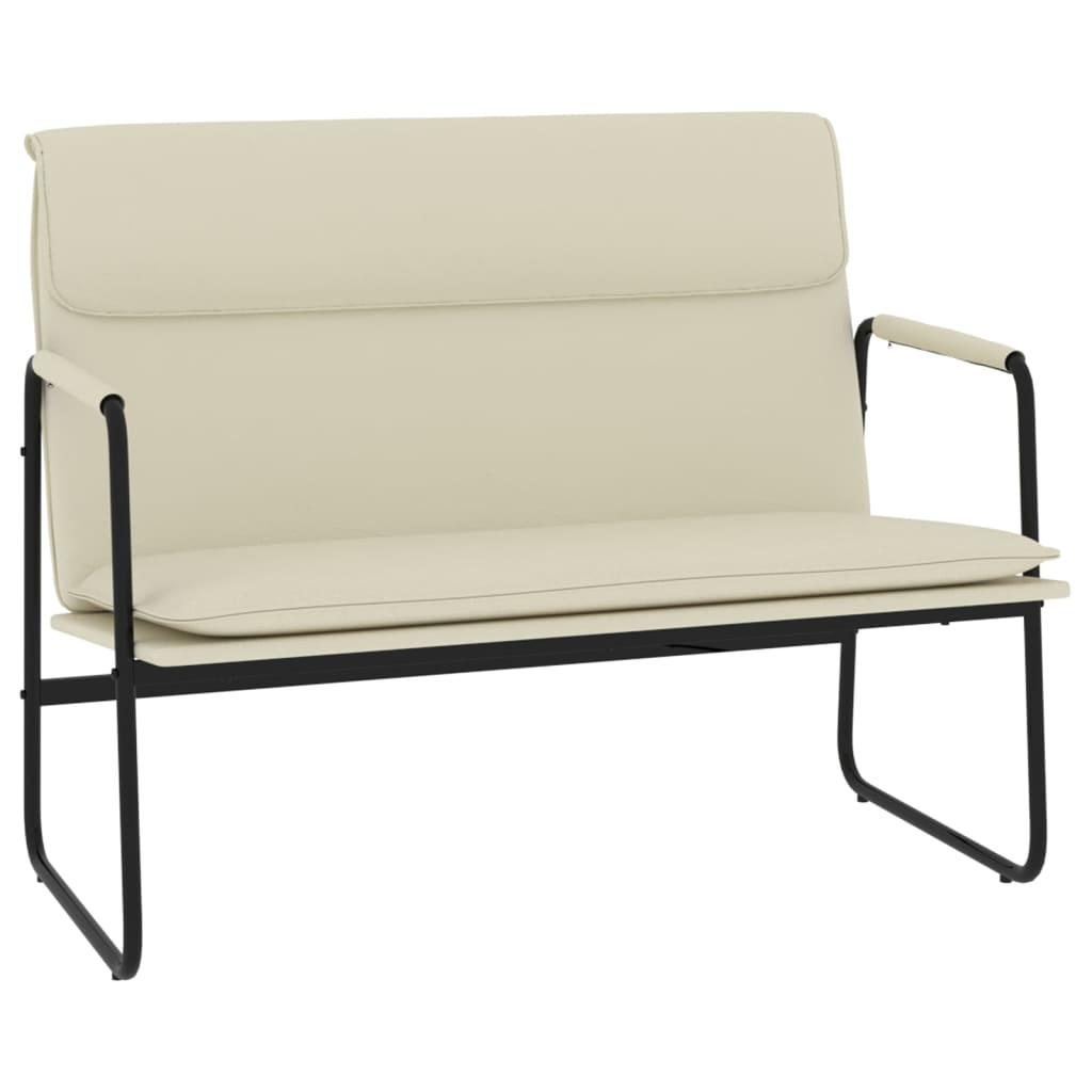 Sitzbank Grau 100x64x80 cm Kunstleder
