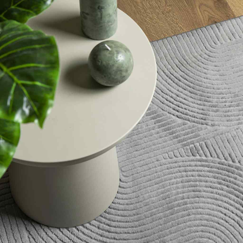 Teppich IZA Kurzflor Skandi-Stil Anthrazit 80x150 cm