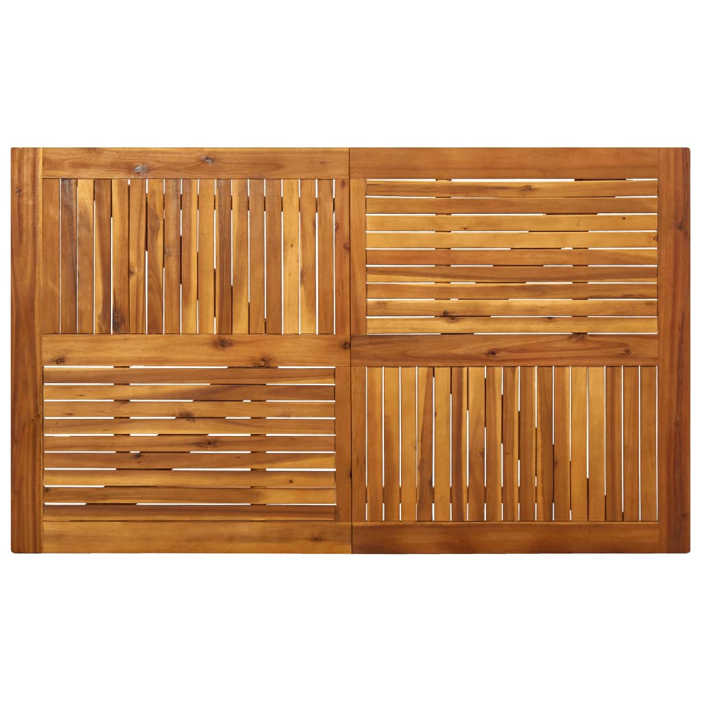 Gartentisch 120x120x75 cm Akazie Massivholz