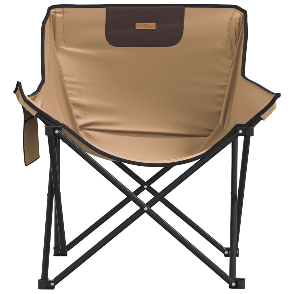 Campingstühle 2 Stk. mit Tasche Klappbar Schwarz