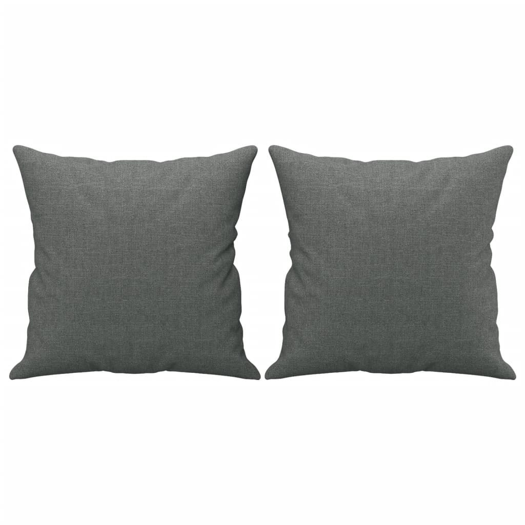 2-Sitzer-Sofa mit Zierkissen Braun 120 cm Stoff