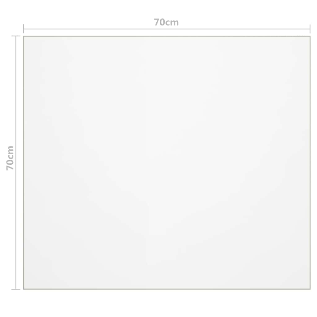 Tischfolie Transparent 100x60 cm 1,6 mm PVC
