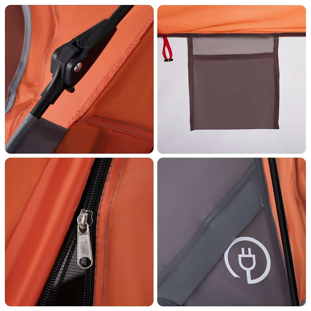 Campingzelt 4 Personen Grün Quick Release