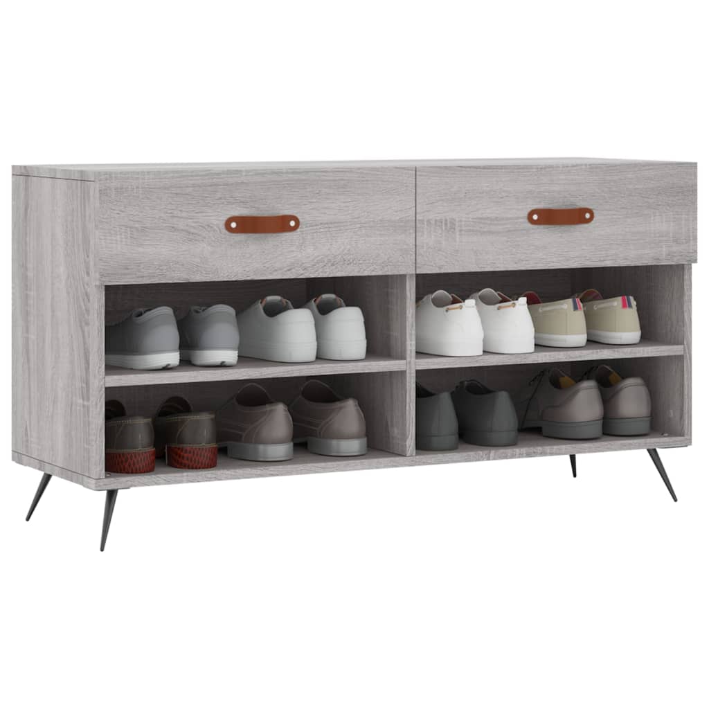 Schuhbank Weiß 102x35x55 cm Holzwerkstoff