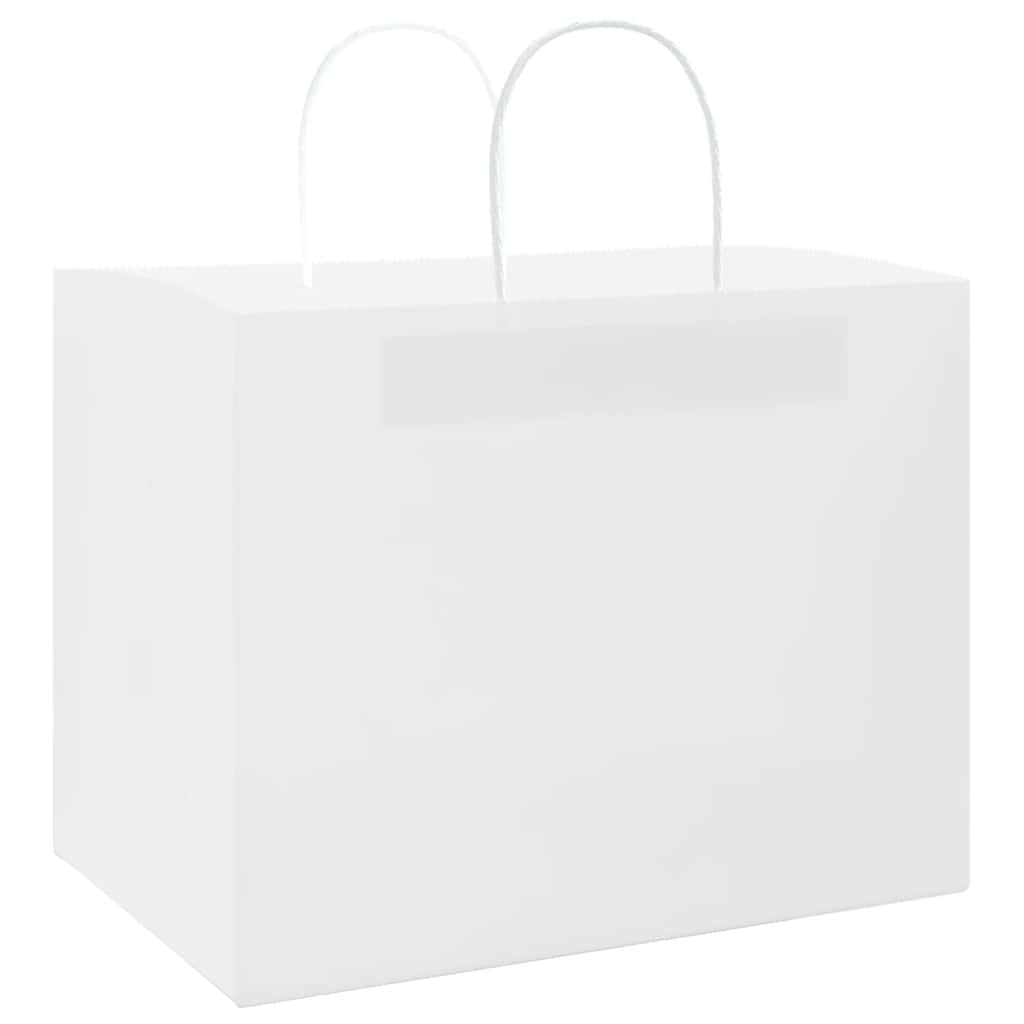 Papiertragetaschen 50 Stk. mit Henkeln Braun 21x11x36 cm