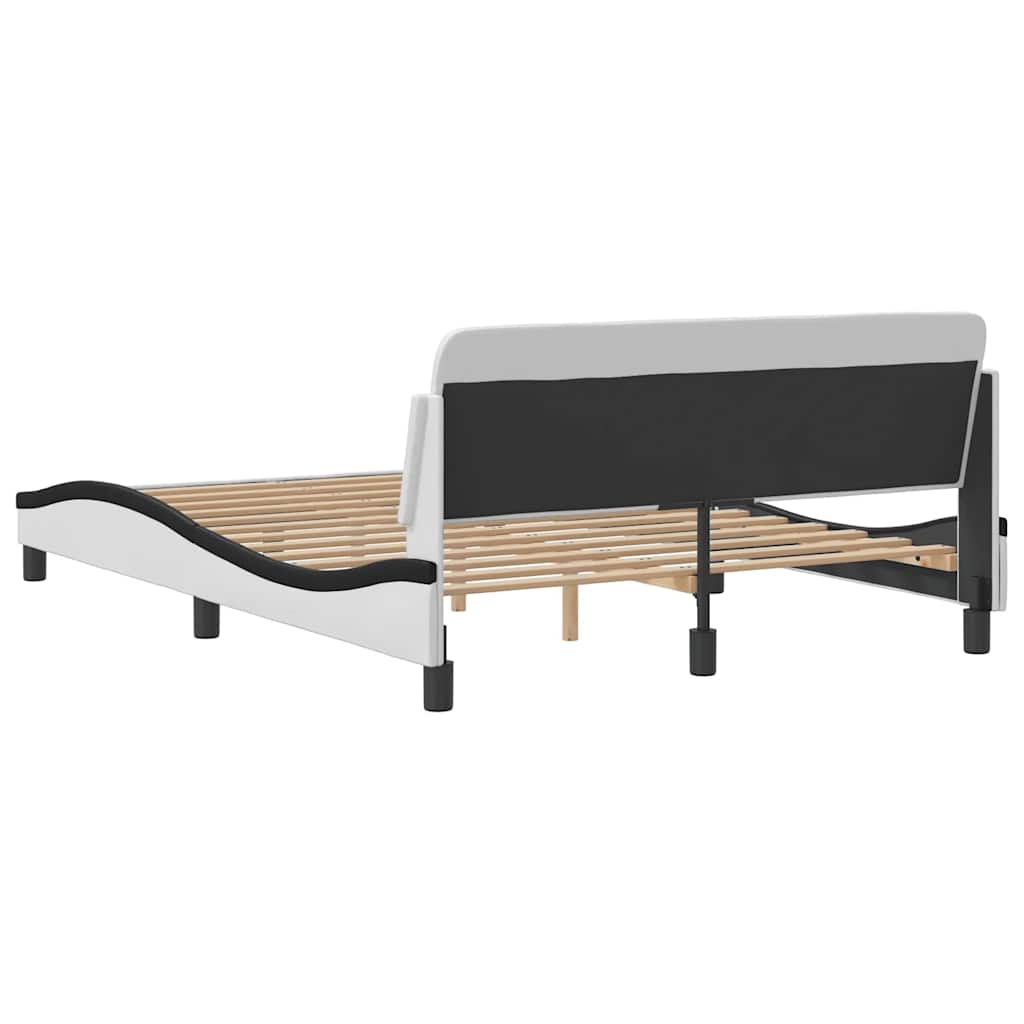Bettgestell "Dover" Schwarz 80x200 cm Kunstleder
