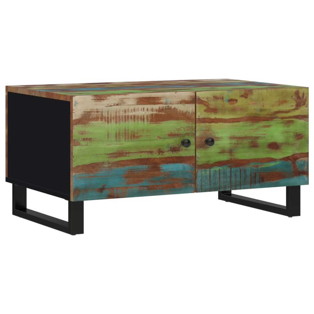 Couchtisch 80x50x40 cm Massivholz Mango & Holzwerkstoff